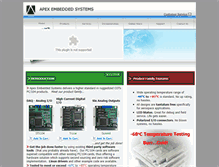 Tablet Screenshot of apexembeddedsystems.com